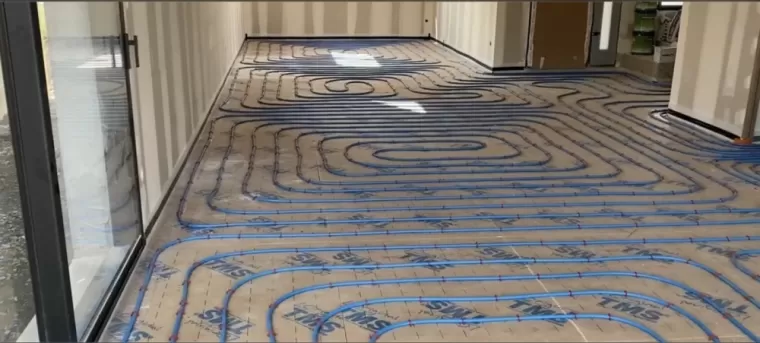Pose de plancher chauffant vers Goudelin, Plouha, LCS Le Corre Chauffage Sanitaire