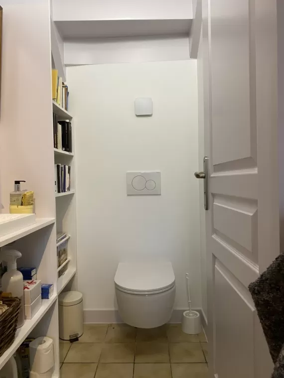 Installation d’un wc suspendu à Plouezec , Plouha, LCS Le Corre Chauffage Sanitaire