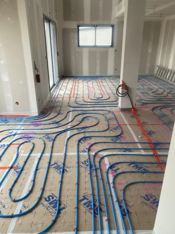 Pose d'un Plancher Chauffant à Plouha , Plouha, LCS Le Corre Chauffage Sanitaire