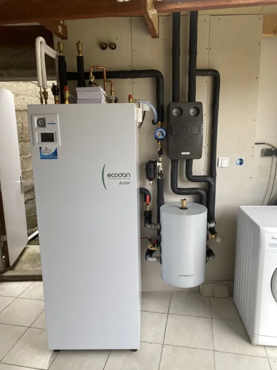 Installation d'une pompe à chaleur à Tréveneuc , Plouha, LCS Le Corre Chauffage Sanitaire