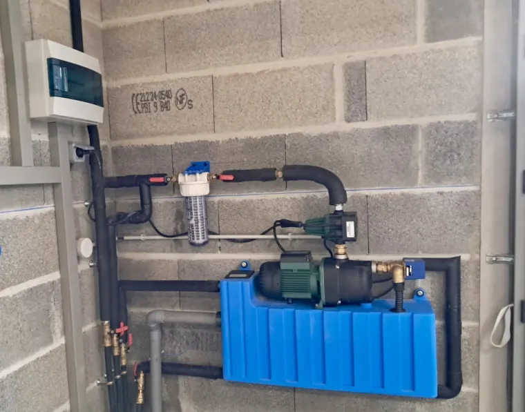 Installation d’une pompe d’eau de pluie , Plouha, LCS Le Corre Chauffage Sanitaire