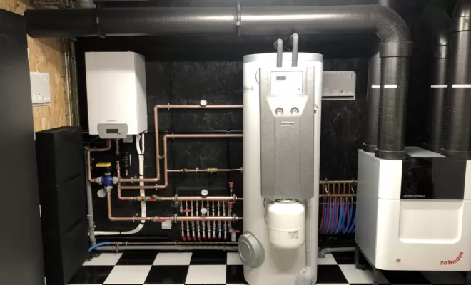 Réalisation d’une chaufferie complète à Lanloup , Plouha, LCS Le Corre Chauffage Sanitaire