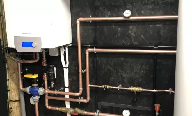 Réalisation d’une chaufferie complète à Lanloup , Plouha, LCS Le Corre Chauffage Sanitaire