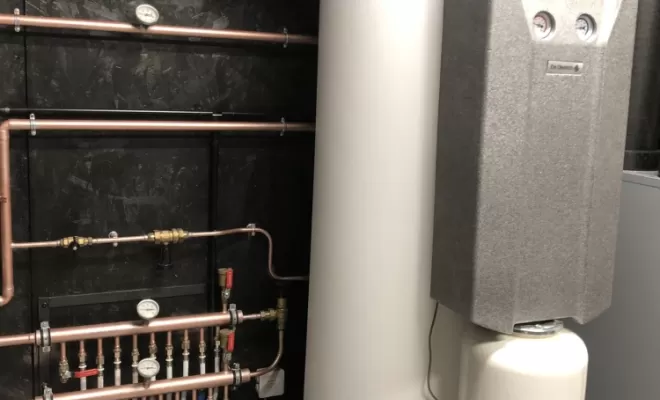 Réalisation d’une chaufferie complète à Lanloup , Plouha, LCS Le Corre Chauffage Sanitaire