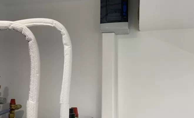 Remplacement d’une chaudière fioul par une pompe à chaleur Mitsubishi à Plouezec , Plouha, LCS Le Corre Chauffage Sanitaire