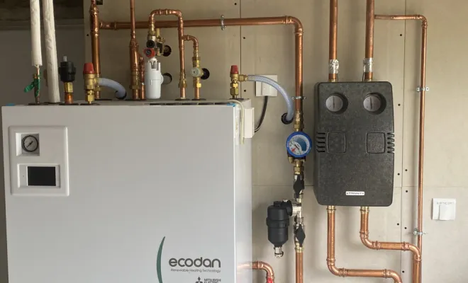 Installation d'une pompe à chaleur à Tréveneuc , Plouha, LCS Le Corre Chauffage Sanitaire